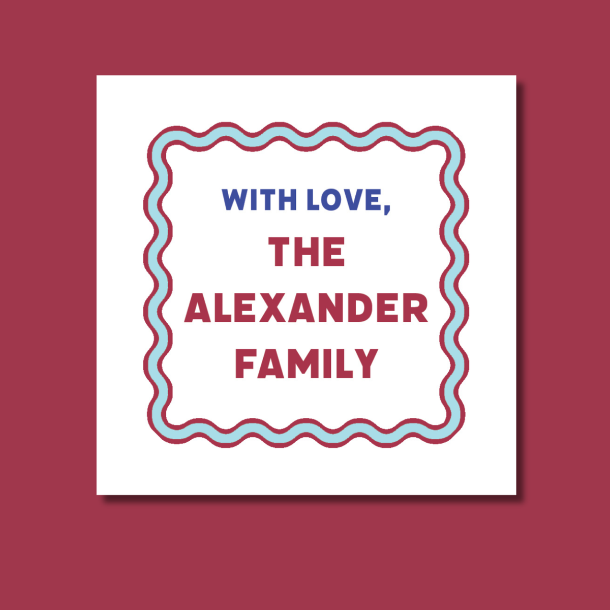 Wavy Border Tag